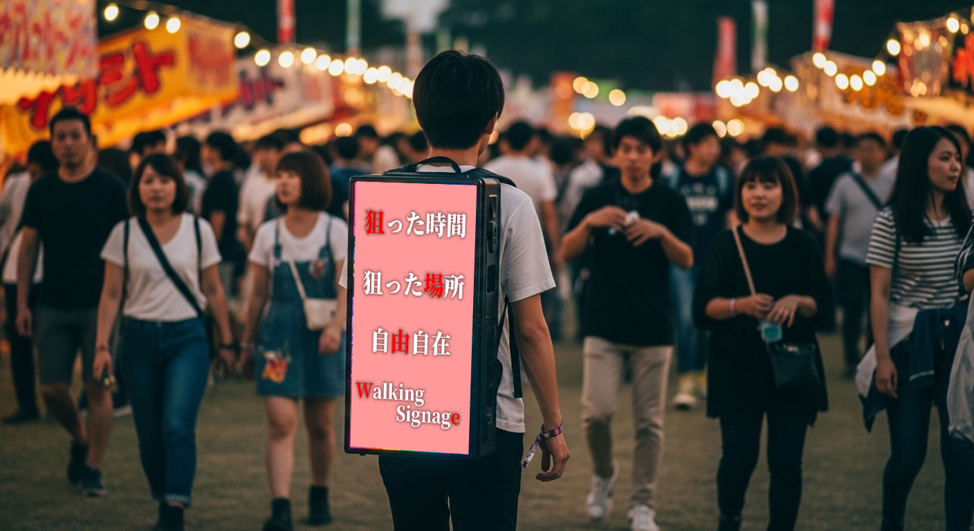 ウォーキングサイネージ