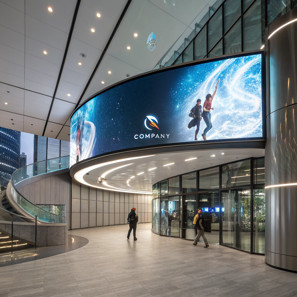 企業ロビーLEDディスプレイ