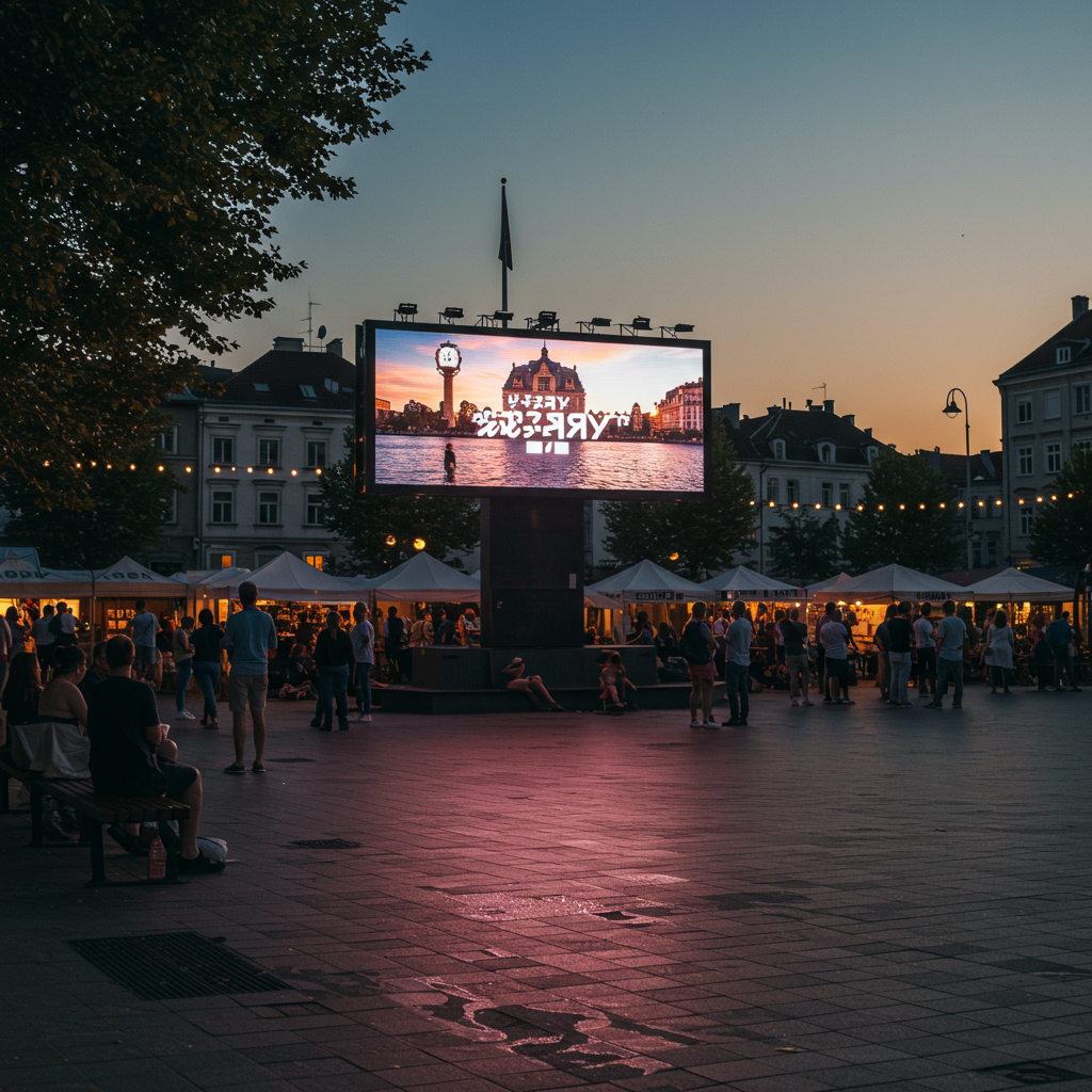 公共広場LEDディスプレイ