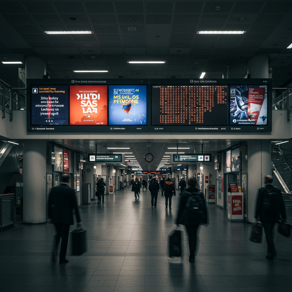 駅構内LEDディスプレイ